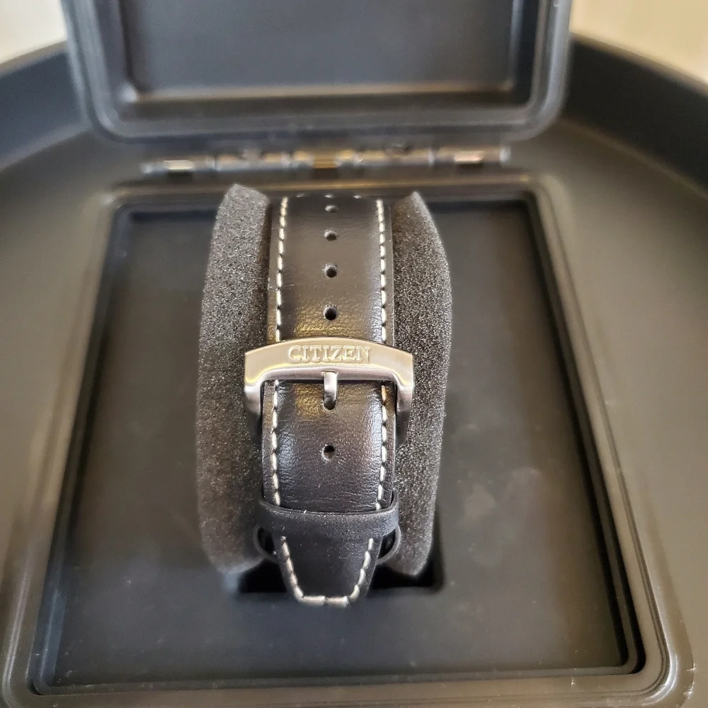 Citizen Promaster Nighthawk men's watch with Black Leather Strap - Picture 4 of 7